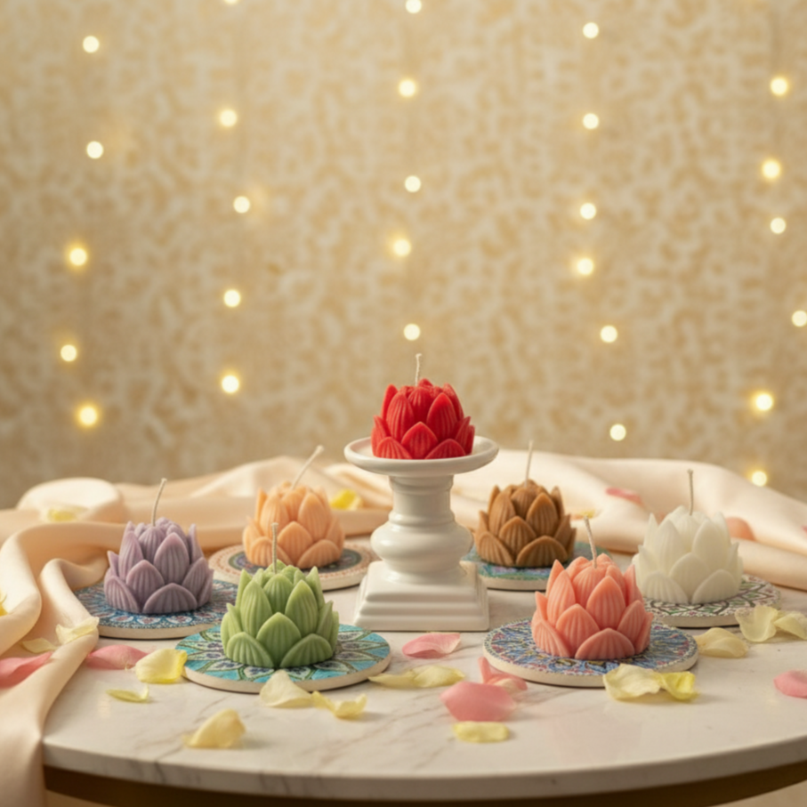 Lotus Bloom Candles
