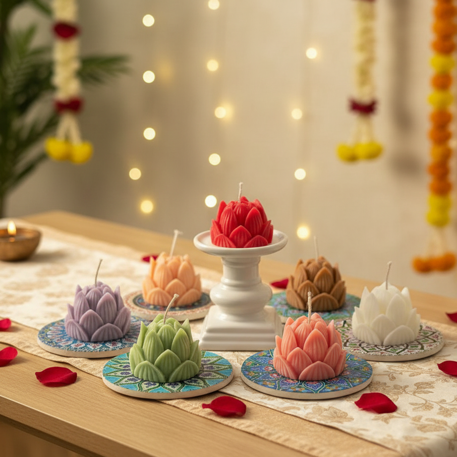 Lotus Bloom Candles