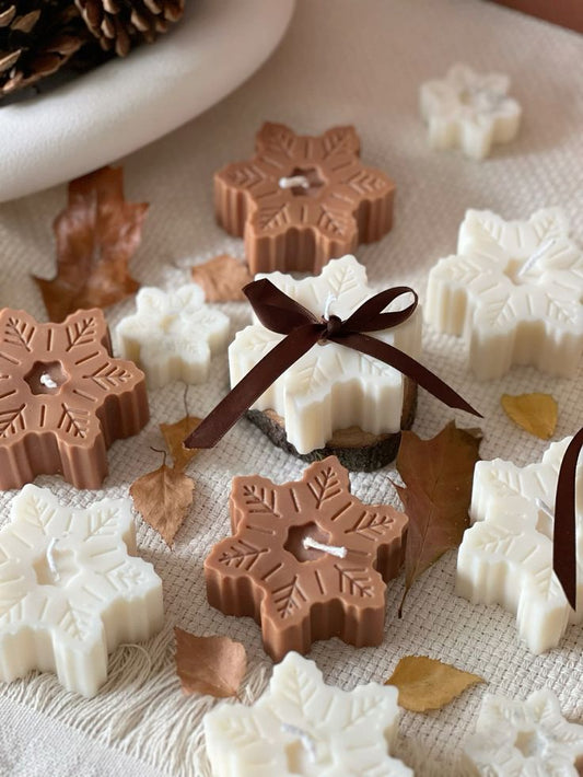 Snowflake Glow Candle