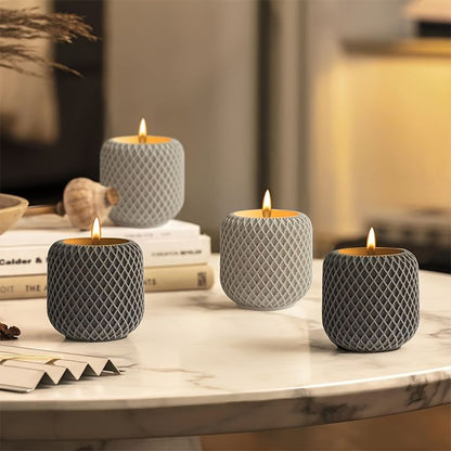 Mesh Pot Jar Candle – Rustic Elegance in Wax