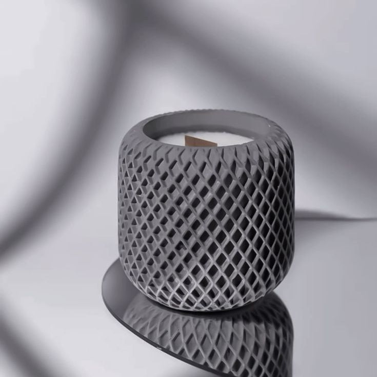 Mesh Pot Jar Candle – Rustic Elegance in Wax