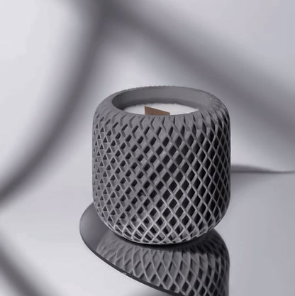 Mesh Pot Jar Candle – Rustic Elegance in Wax