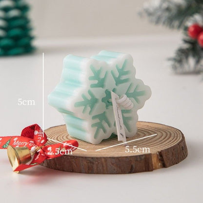 Snowflake Glow Candle