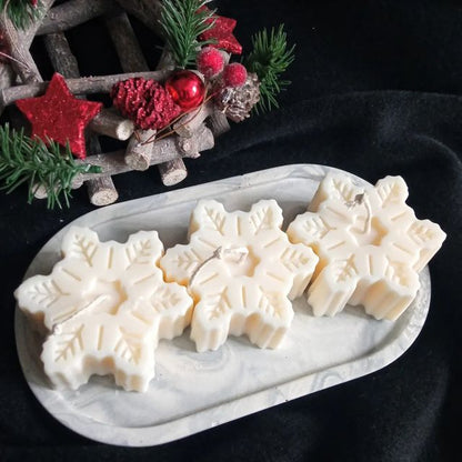 Snowflake Glow Candle