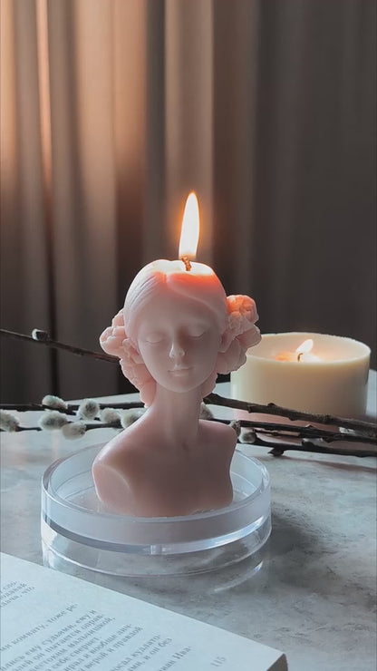 Beautiful Girl Candle – Handcrafted Artistic Décor