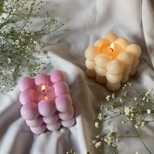 Big Bubble Candle – Modern Minimalist Luxury (Pack of 2)